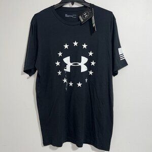 Under Armour Loose Coupe Lache Lightweight Shirt Mens Large Big Logo Freedom